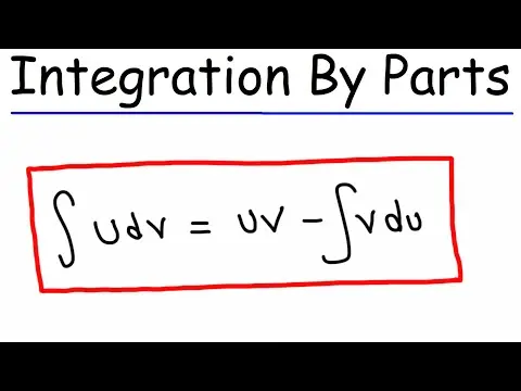 Integration By Parts Formula Derivation thumbnail